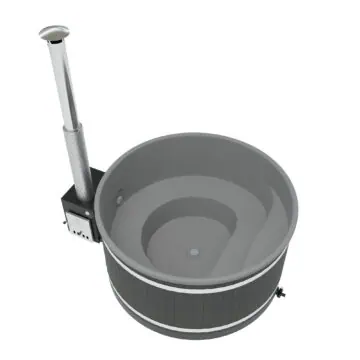 Produktbild Kirami Badefass Comfort Family L - EP NightBlack, LightGray, CUBE - EAN 6430036757090