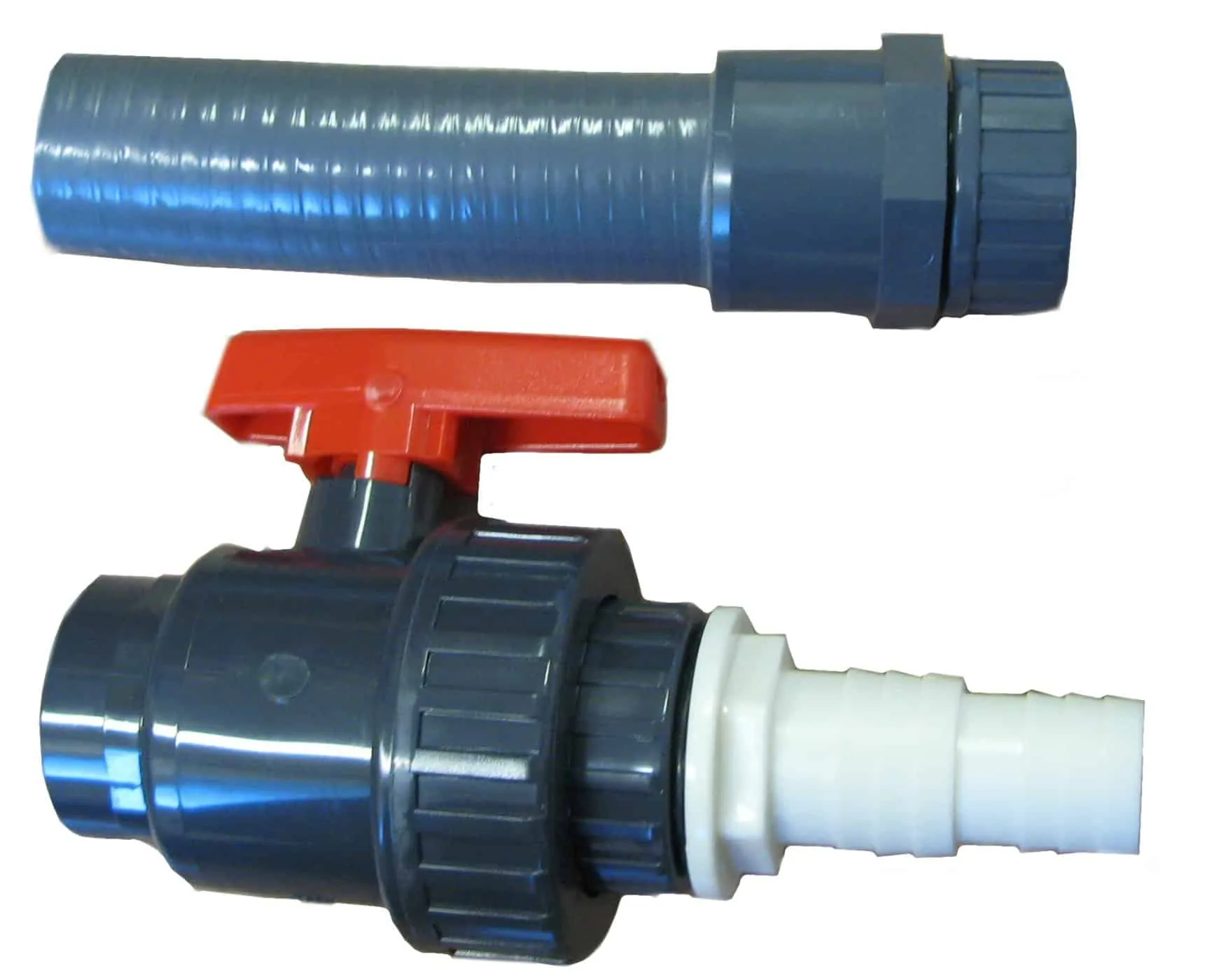 Kirami Abflussventile mit Kugelhahn, mit 32-38 Schlauchverbingung für Woody Fässer - 1