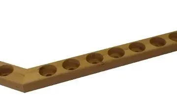 Kirami Getränkehalter Woody für 11 Flaschen Thermoholz