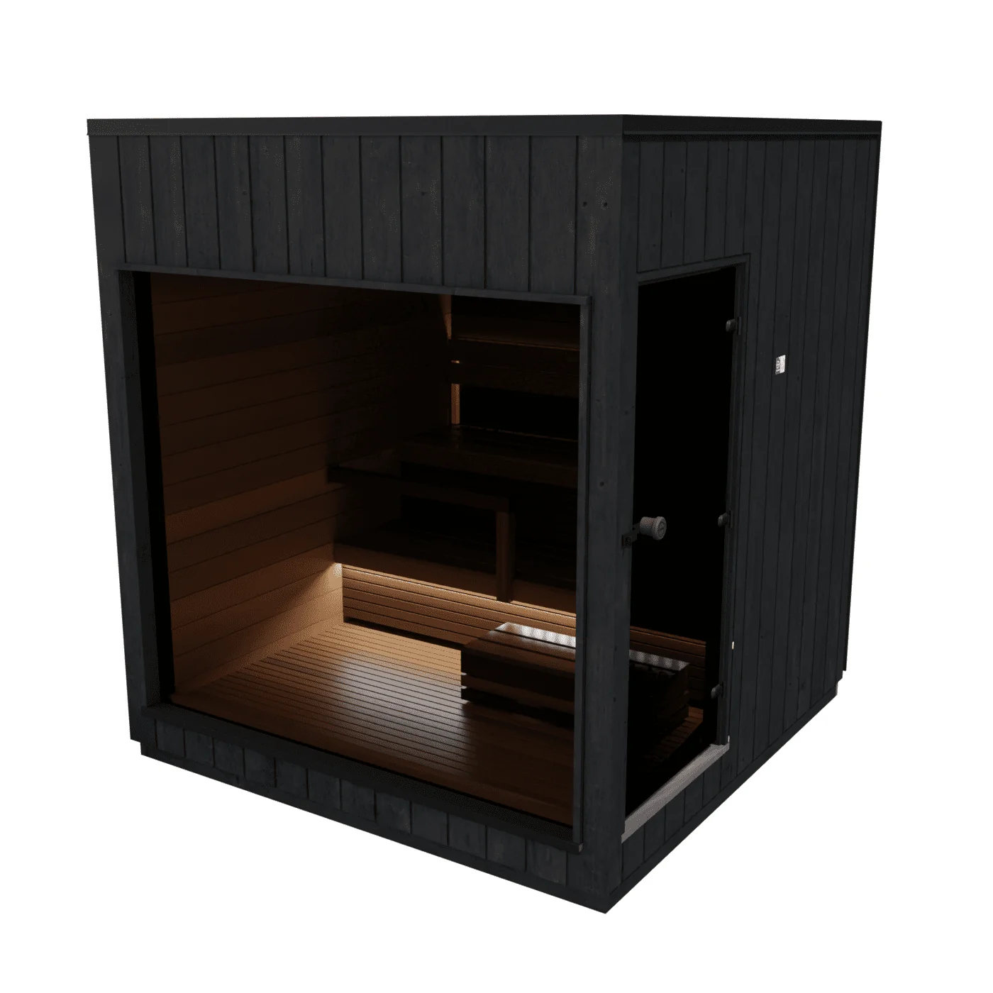 Produktbild: KIRAMI FINVISION SAUNA NORDIC MISTY – ANNEX SYSTEM - Tür rechts, kein Ofen Produktbild: KIRAMI FINVISION SAUNA NORDIC MISTY – ANNEX SYSTEM - Tür rechts, kein Ofen