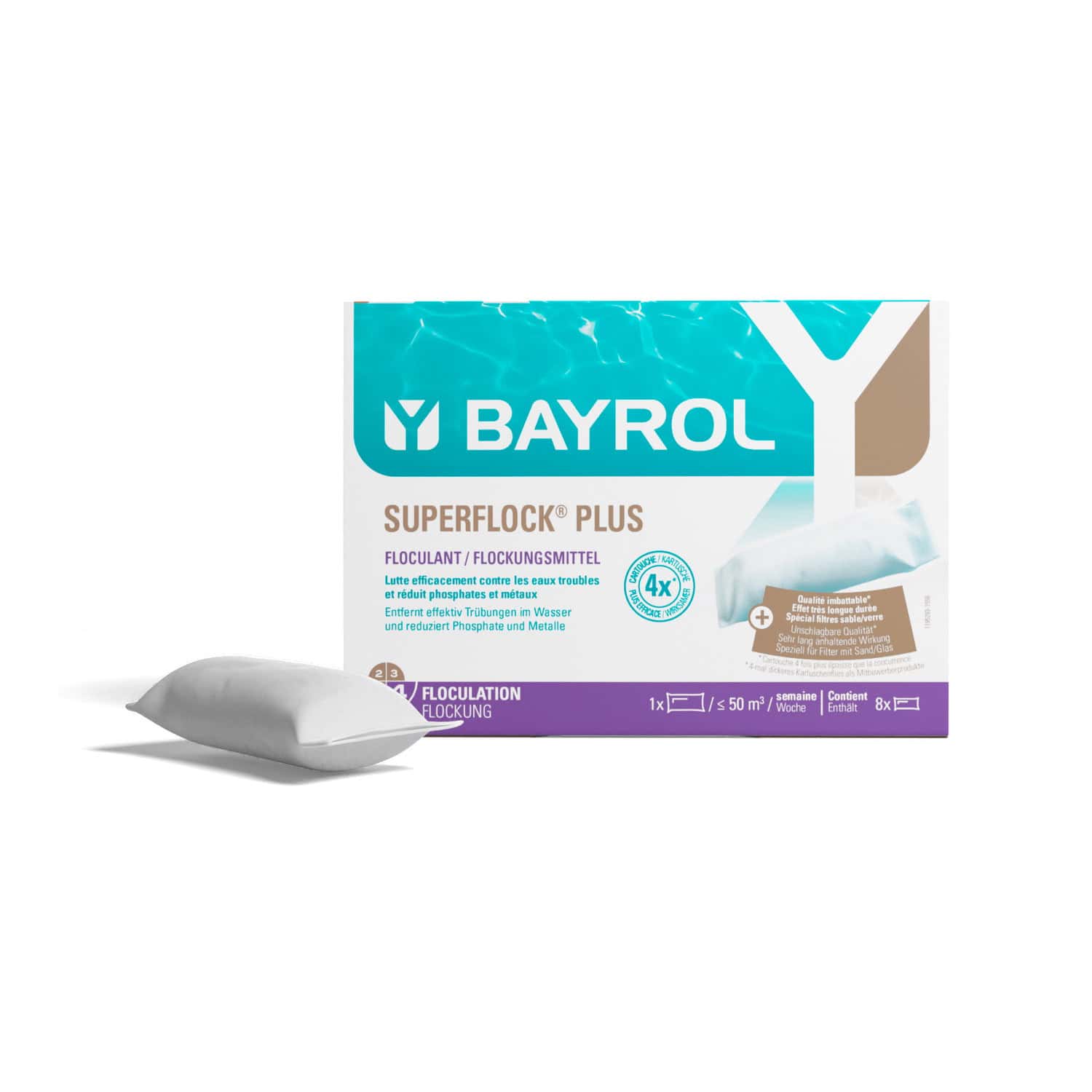 Produktbild 1 - Bayrol Superflock Plus 1 kg - 4008367952921 Produktbild 1 - Bayrol Superflock Plus 1 kg - 4008367952921