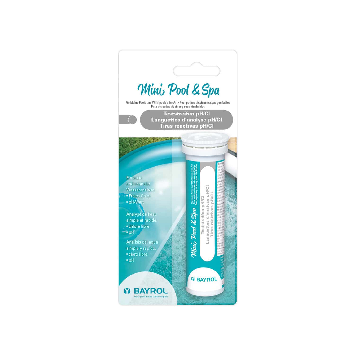 Produktbild 2 - Bayrol Mini Pool Spa Teststreifen pHCl - 4008367880309 Produktbild 2 - Bayrol Mini Pool Spa Teststreifen pHCl - 4008367880309