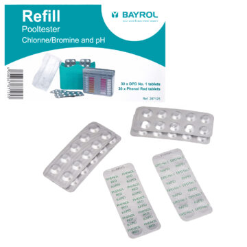 Bayrol Refill Nachfüllpaket für Pooltester Chlor / pH Phenol-Red-Tabletten DPD-No1-Tabletten