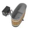 Produktbild 2 - Kirami Badefass Premium Tiny S Dual - Dual heatpump - Thermowood - Light Gray - 4032