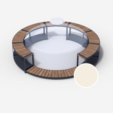 whirlpool vollumrandung fuer softub resort poseidon stauseeholz cm creme  x
