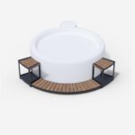 whirlpool einstieg mit ablage fuer softub legend stauseeholz anthrazit   x