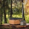 Galeriebild 3 - Hanscraft Whirlpool Hot Tub Wave - Teak - Pearl White - 129033