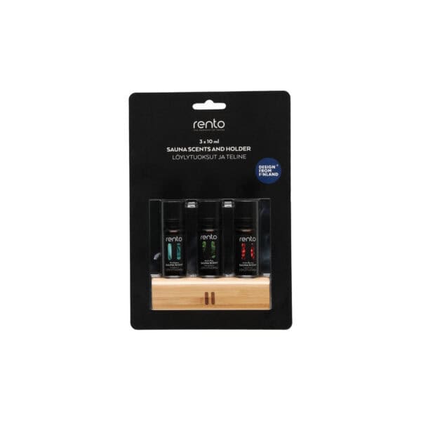 Produktbild 1 - Rento Saunaduft 3 x 10 ml im Bambusbehälter - 6410416159317