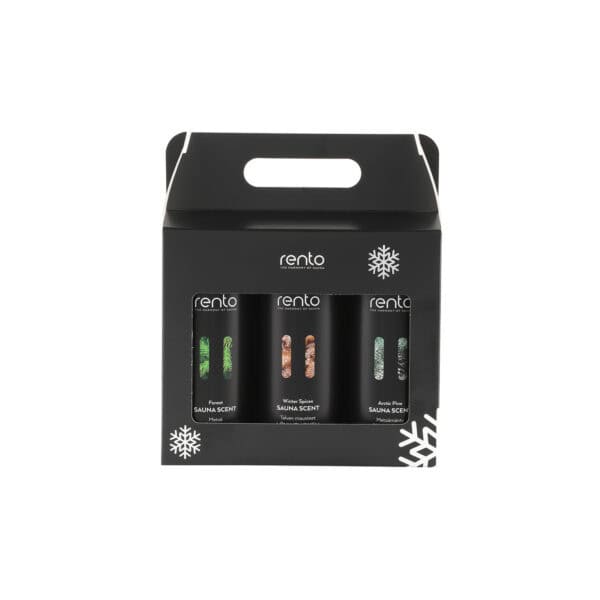 Produktbild 1 - Rento Saunaduft limitierte Geschenkbox 3 x 400 ml - 6410416004815 Produktbild 1 - Rento Saunaduft limitierte Geschenkbox 3 x 400 ml - 6410416004815