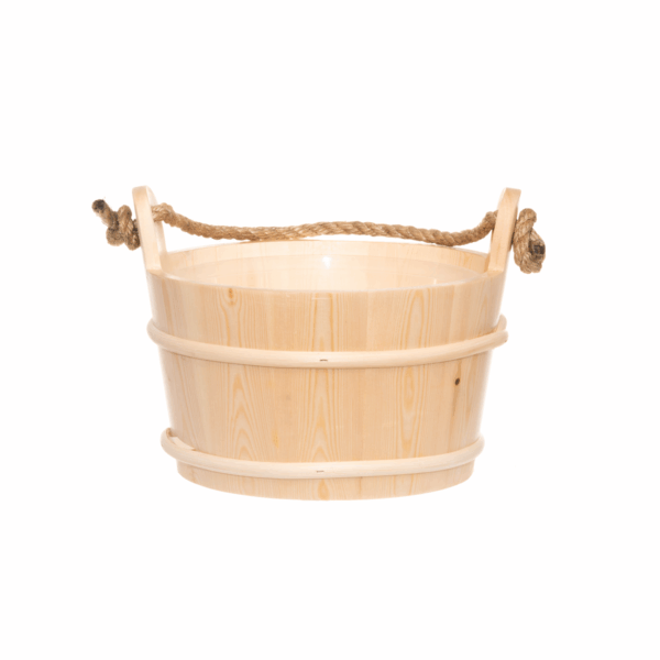 Produktbild 3 - 4 Living-Kollektion Saunakübel mit Seilgriff 4 l Fichtenholz - 6410413191969