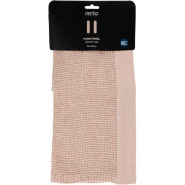 Rento Handtuch Kenno 50x70 cm beige/weiß