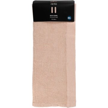 Rento Handtuch Kenno 90x180 cm beige/weiß
