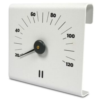 Rento Aluminium-Saunathermometer weiß