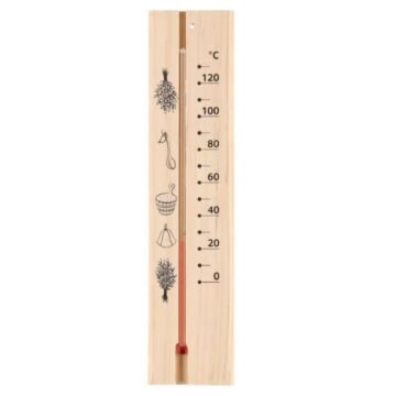 4 Living-Kollektion Saunathermometer aus Holz