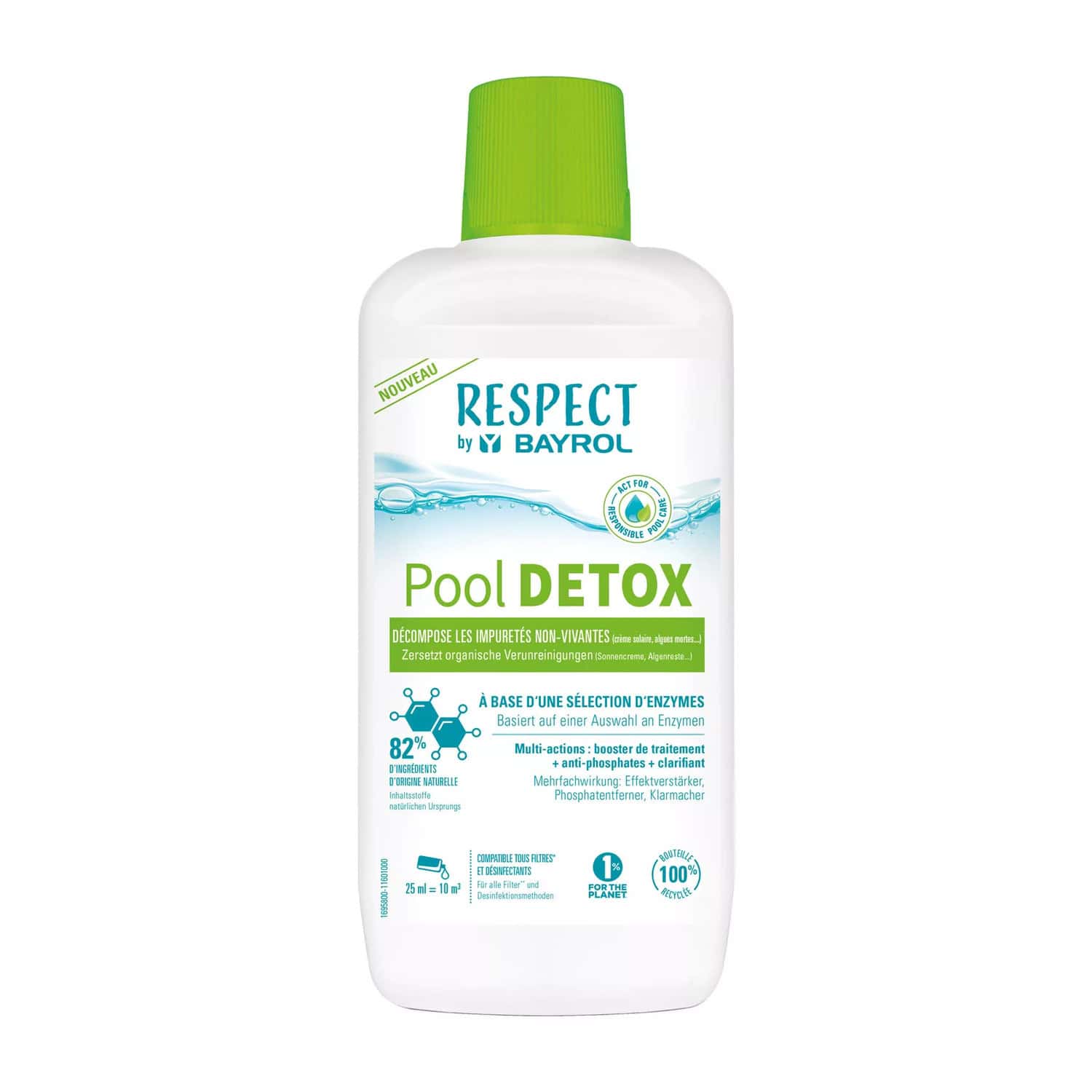 Produktbild 1 - Bayrol Respect Pool DETOX 1 l - 4002369958004 Produktbild 1 - Bayrol Respect Pool DETOX 1 l - 4002369958004