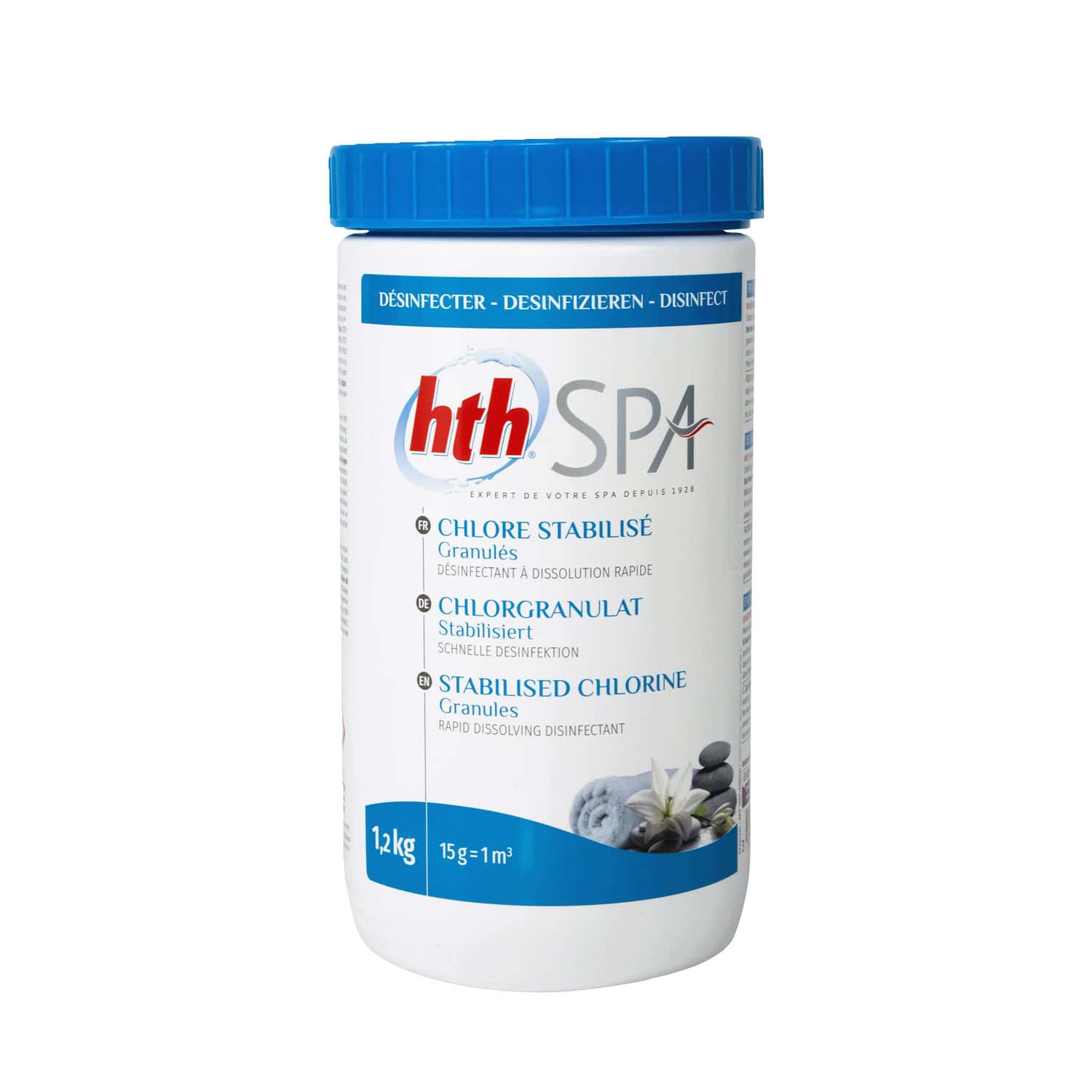 Produktbild 1 - hth SPA CHLOR GRANULAT STABILISIERT 12 kg - 3521686010048 Produktbild 1 - hth SPA CHLOR GRANULAT STABILISIERT 12 kg - 3521686010048