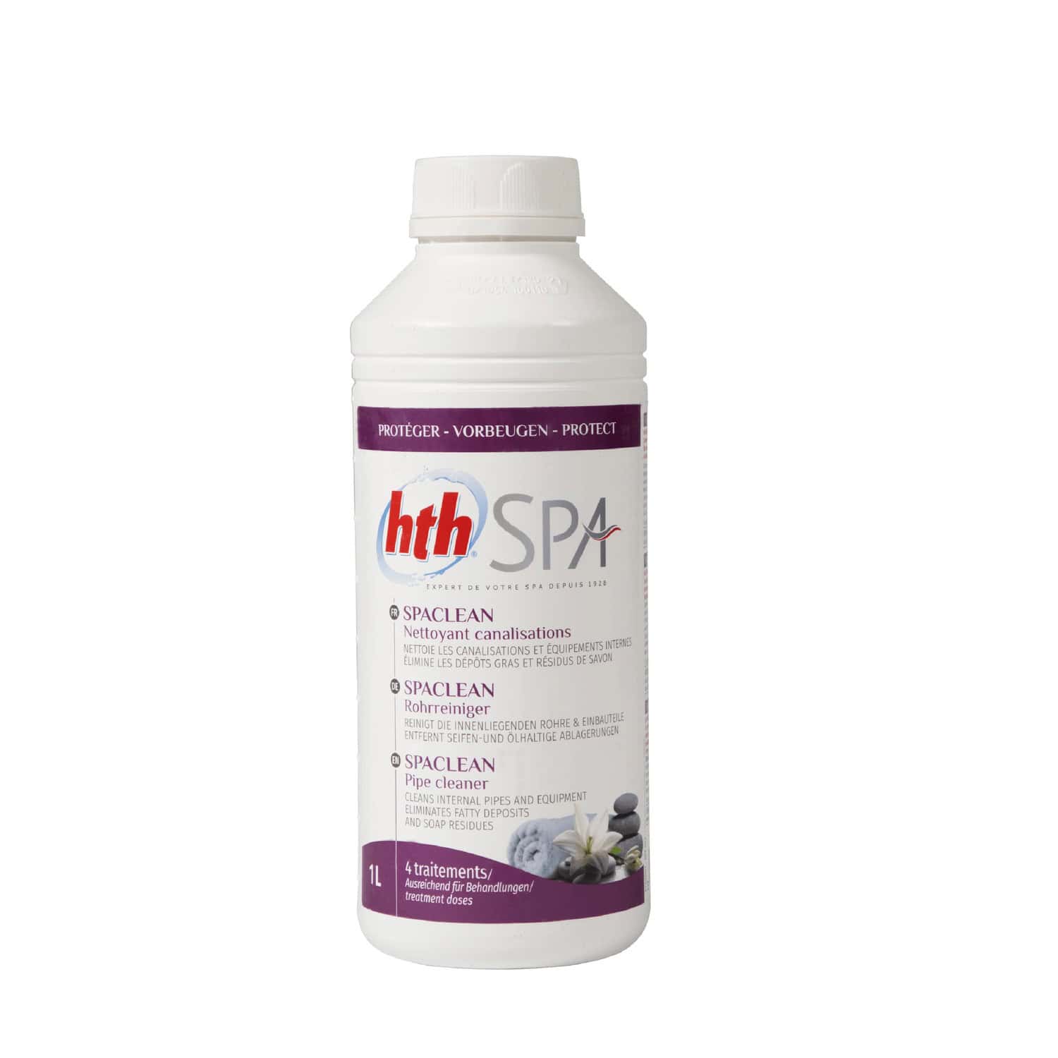 Produktbild 1 - hth SPA SPACLEAN Rohrreiniger 1 l - 3521686010888 Produktbild 1 - hth SPA SPACLEAN Rohrreiniger 1 l - 3521686010888