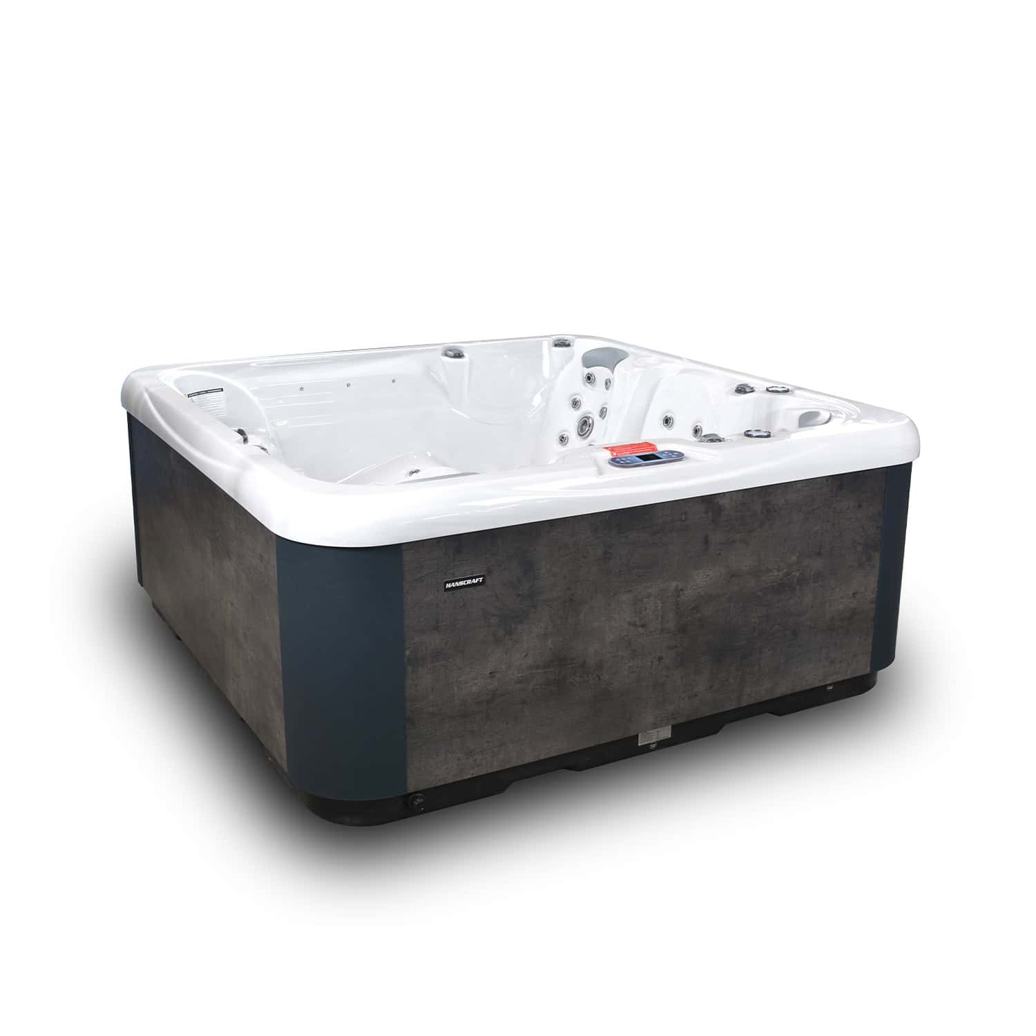 Produktbild 1 - Hanscraft Whirlpool HC Design HC 1 - Dark Stone - Sterling Silver - Metallecken grau Produktbild 1 - Hanscraft Whirlpool HC Design HC 1 - Dark Stone - Sterling Silver - Metallecken grau
