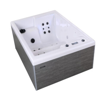Produktbild 1 - Hanscraft Whirlpool OKA Wave 1 - Concrete - Pearl White - HCOKAWAVE1-Co-PW