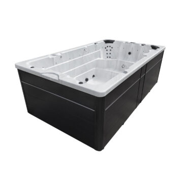 Produktbild 1 - Hanscraft Whirlpool Swim SPA Thor - Grey Oak - Sterling Silver - HCSWIMSPATHOR-GO-SS