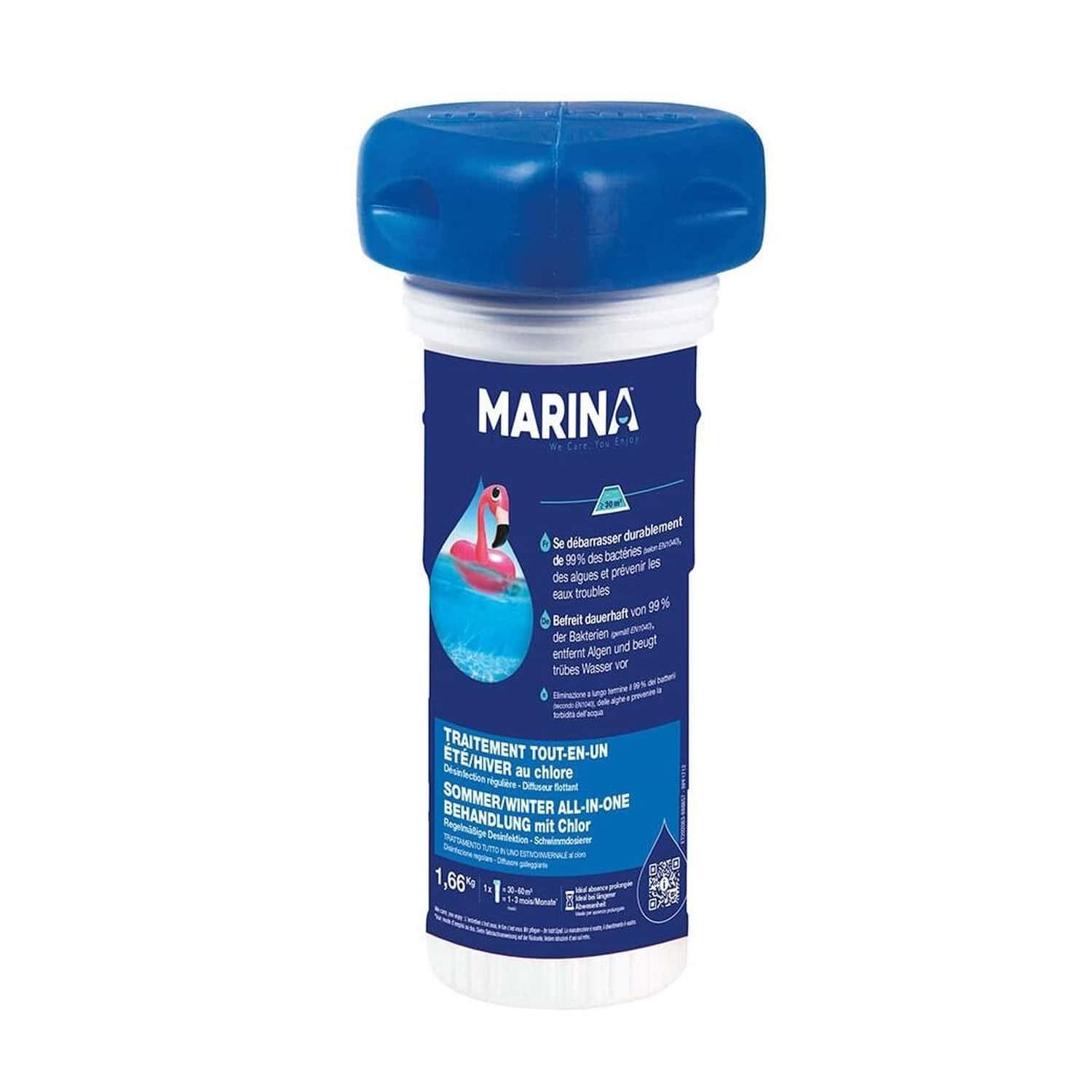 Produktbild 1 - Marina Schwimmdosierer SommerWinter ALL-IN-ONE Behandlung 166 kg - 3521682115204 Produktbild 1 - Marina Schwimmdosierer SommerWinter ALL-IN-ONE Behandlung 166 kg - 3521682115204