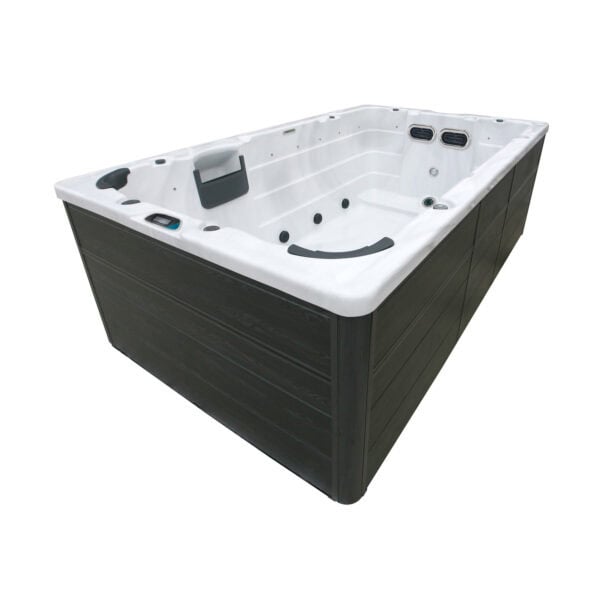 Produktbild 3 - Hanscraft Whirlpool Swim SPA Thor - Grey Oak - Sterling Silver - HCSWIMSPATHOR-GO-SS