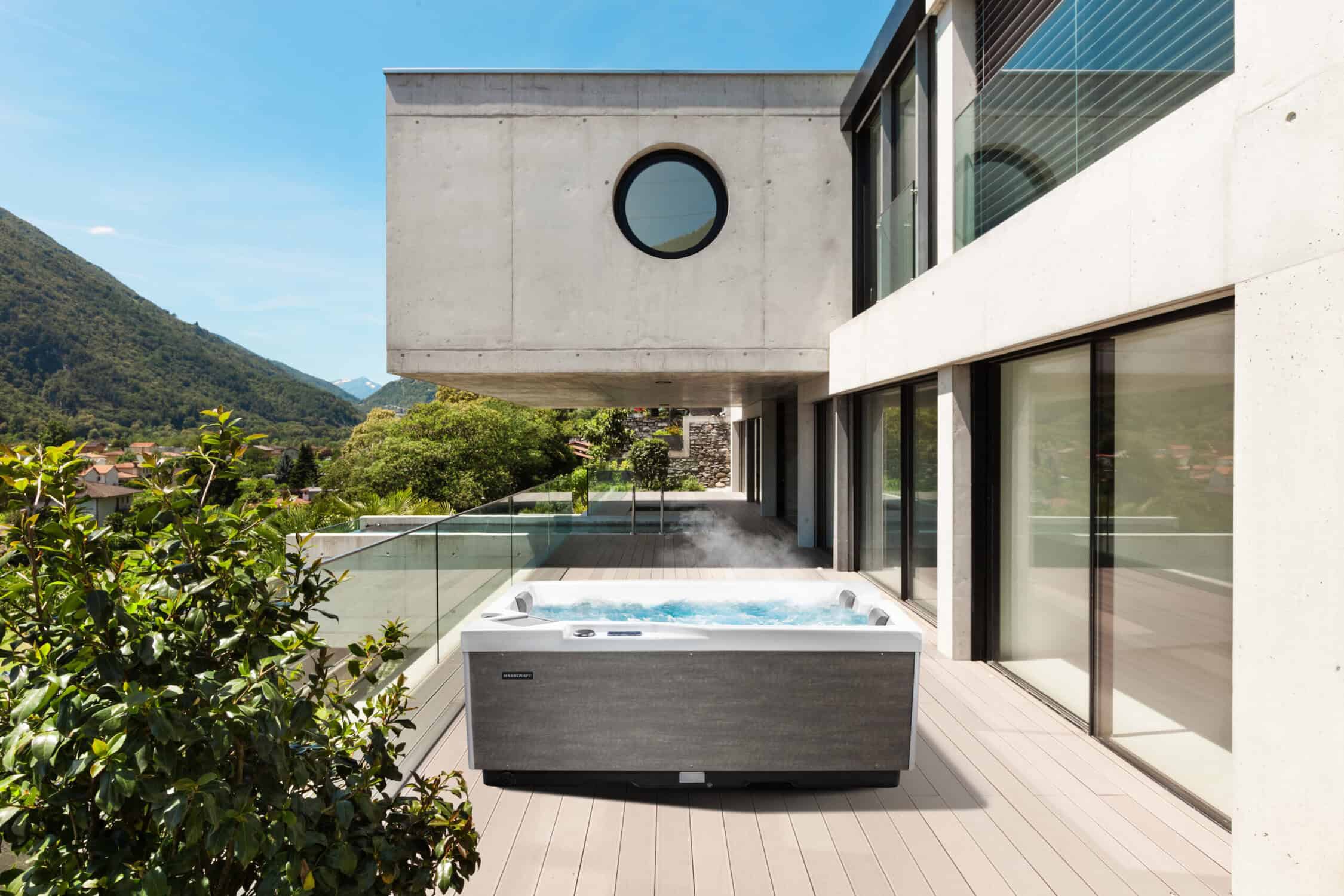 Galeriebild 2 - Hanscraft Whirlpool Plug Play OKA Design PPOKA 2 - Concrete - Pearl White