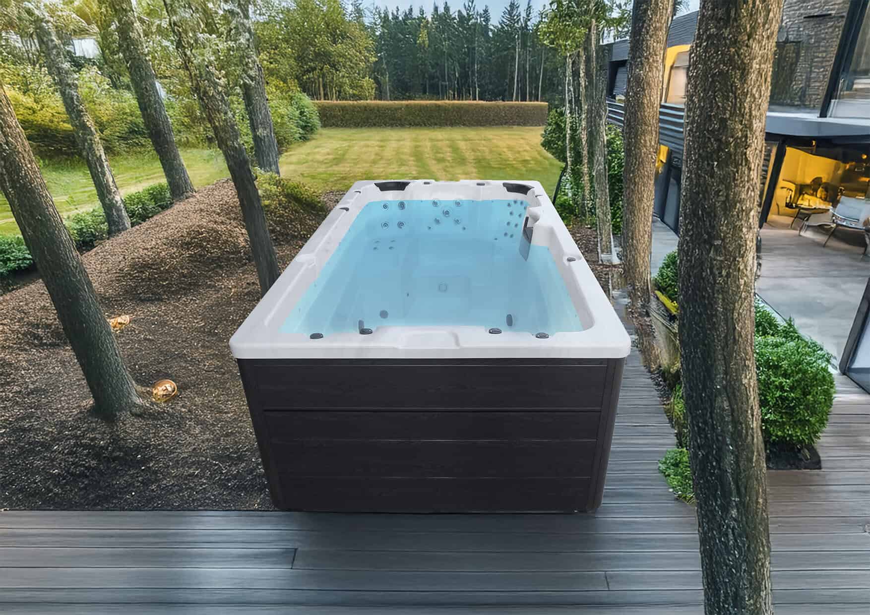Galeriebild 7 - Hanscraft Whirlpool Swim SPA Odin - Grey Oak - Sterling Silver - HCSWIMSPAODIN-GO-SS