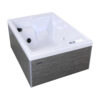 Produktbild 1 - Hanscraft Tauchbecken Cool Pool Pro Team 1 - Afro Grey - Pearl White - HCCOOLPOOLPROT1-AG-PW