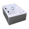 Produktbild 1 - Hanscraft Whirlpool Plug & Play OKA Wave PPOKA WAVE 1 - Concrete - Pearl White - HCPPOKAWAVE1-CO-PW