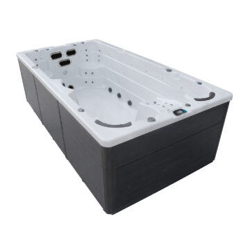 Produktbild 1 - Hanscraft Whirlpool Swim SPA Odin - Grey Oak - Sterling Silver - HCSWIMSPAODIN-GO-SS