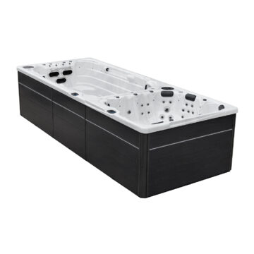 Produktbild 1 - Hanscraft Whirlpool Swim SPA Valhalla - Grey Oak - Sterling Silver - HCSWIMSPAVALHALLA-GO-SS