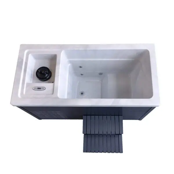 Produktbild 3 - Hanscraft Tauchbecken Cool Pool Pro - Grey Oak - Sterling Silver - HCCOOLPOOLPRO-GO-SS