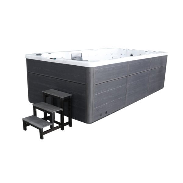 Produktbild 3 - Hanscraft Whirlpool Swim SPA Odin - Grey Oak - Sterling Silver - HCSWIMSPAODIN-GO-SS