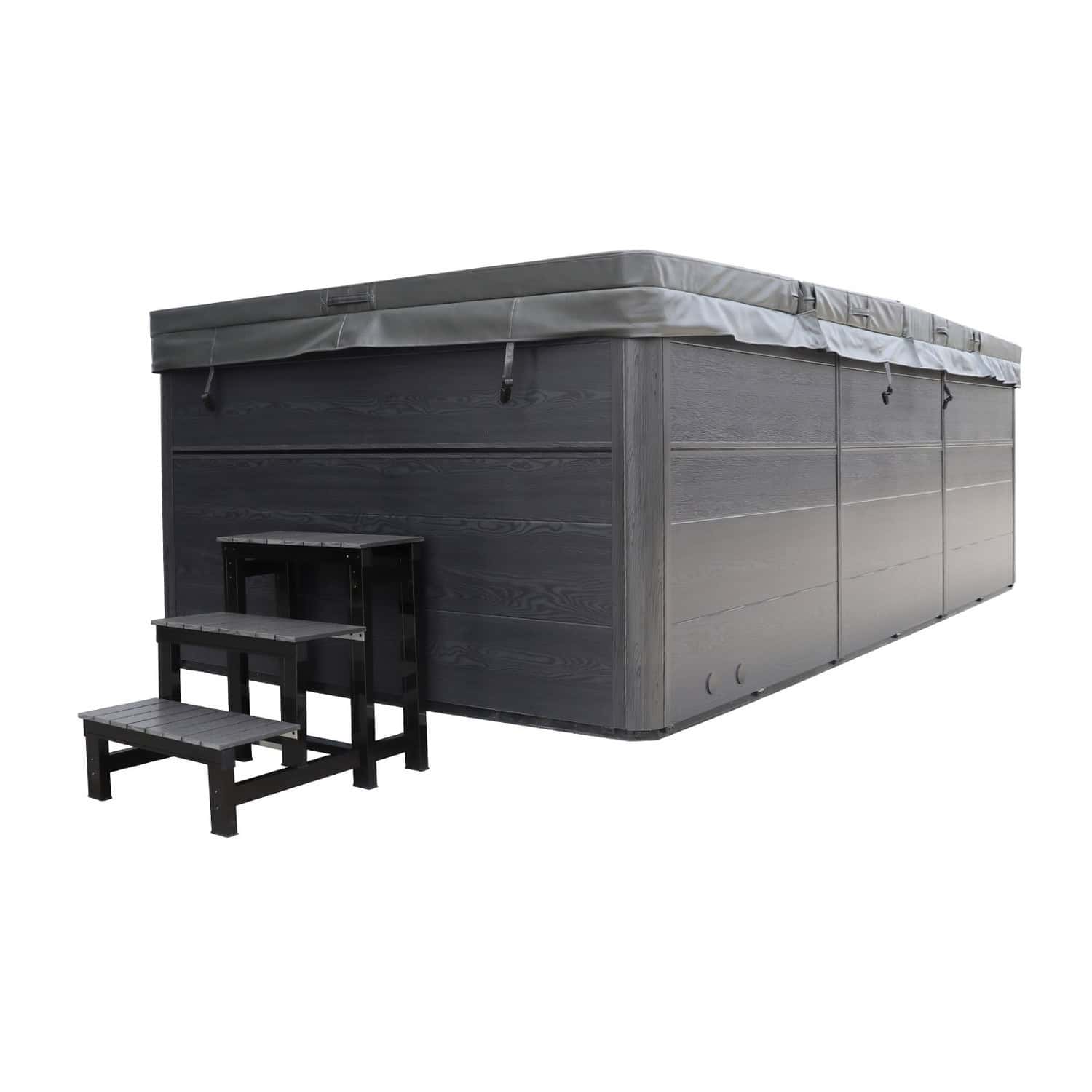 Produktbild 4 - Hanscraft Whirlpool Swim SPA Odin - Grey Oak - Sterling Silver - HCSWIMSPAODIN-GO-SS Produktbild 4 - Hanscraft Whirlpool Swim SPA Odin - Grey Oak - Sterling Silver - HCSWIMSPAODIN-GO-SS