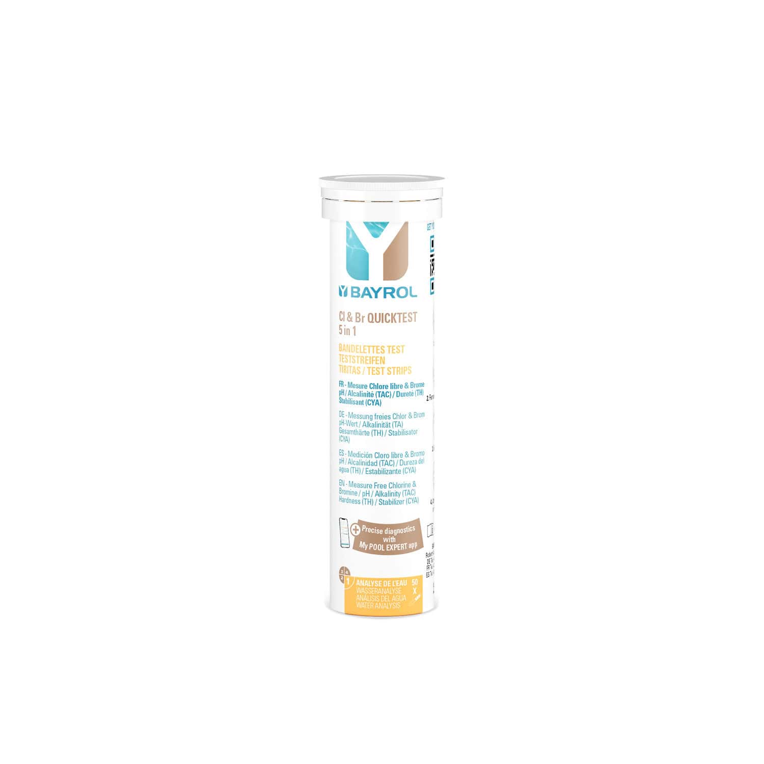 Produktbild 1 - Bayrol Cl Br Quicktest Teststreifen 5 in 1 - 4008367880293