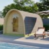 Galeriebild 1 - Tuindeco Sauna POD mit 3 Räumen - Fichtenholz - Länge 480 cm - 8715815413908