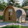 Galeriebild 1 - Tuindeco Sauna POD mit Umkleidekabine - Thermowood - Länge 396 cm - 8715815413861