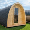 Galeriebild 2 - Tuindeco Sauna POD mit Umkleidekabine - Fichtenholz - Länge 396 cm - 8715815413892