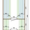 Maße - Tuindeco Sauna Cube mit Umkleidekabine - Thermowood - Länge 390 cm - 8715815413939