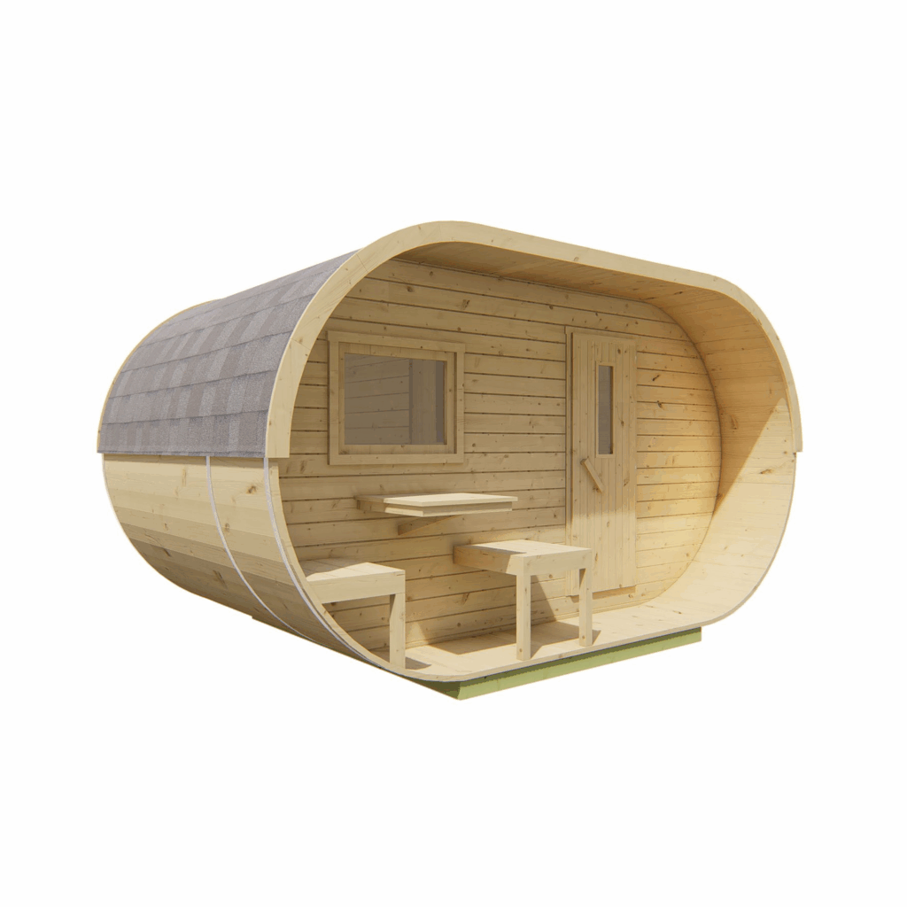 Produktbild    Tuindeco Sauna Oval   Fichtenholz   