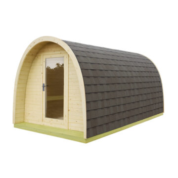 Produktbild 1 - Tuindeco Sauna POD mit 3 Räumen - Fichtenholz - Länge 480 cm - 8715815413908