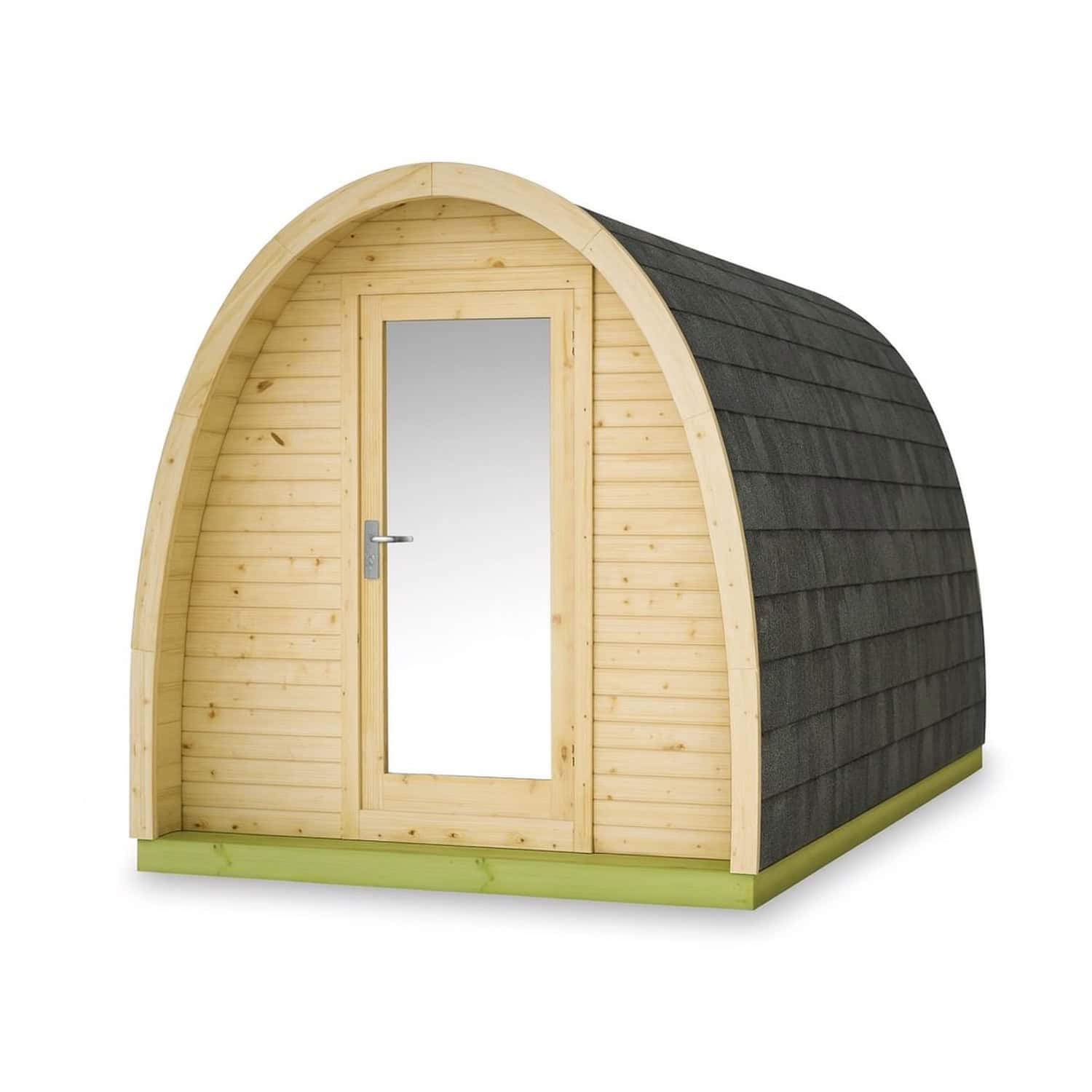 Produktbild 1 - Tuindeco Sauna POD mit Umkleidekabine - Fichtenholz - Länge 396 cm - 8715815413892
