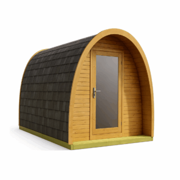 Produktbild 1 - Tuindeco Sauna POD mit Umkleidekabine - Thermowood - Länge 396 cm - 8715815413861