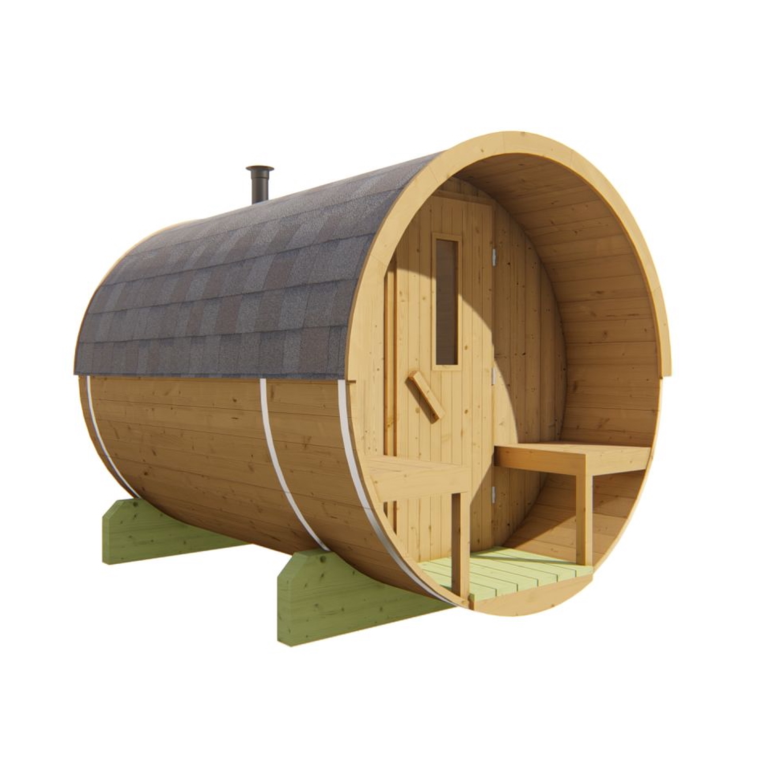 Produktbild 1 - Tuindeco Saunafass - Thermowood - Länge 250 cm - 8715815031805