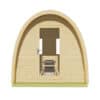 Produktbild 2 - Tuindeco Sauna POD - Fichtenholz - 259 cm - 8715815413847