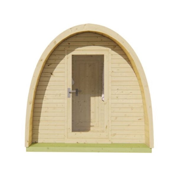 Produktbild 2 - Tuindeco Sauna POD mit Umkleidekabine - Fichtenholz - Länge 396 cm - 8715815413892