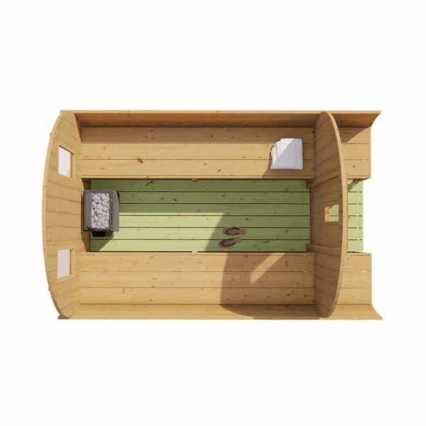 Produktbild 3 - Tuindeco Saunafass - Thermowood - Länge 300 cm - 8715815031812