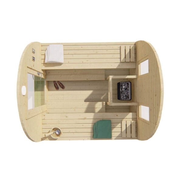 Produktbild 4 - Tuindeco Sauna POD - Fichtenholz - 259 cm - 8715815413847