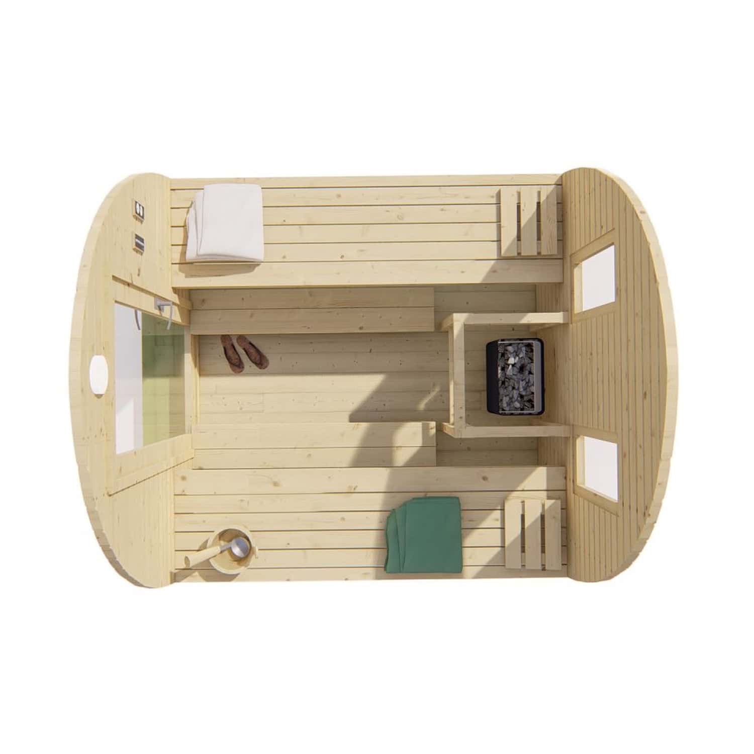 Produktbild 4 - Tuindeco Sauna POD - Fichtenholz - 259 cm - 8715815413847
